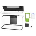 GloFish Glass Aquarium Kit, 20 Gallons, Includes Premium Blue, LED Light Stick & Integrated Filtration, Perfect for Beginners or Seasoned Hobbyists, Seamless, Curved Design