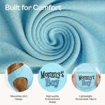 Parisian Pet Dog Shirt for Mother's Day – 100% Cotton Shirts for Large Dogs – Blue Sleeveless Puppy Clothes – Lightweight and Breathable Dog Apparel – Boy Dogs Clothes - Stretchy Mommy’s Boy Pet Shirt