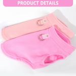 2 Pack Dog Sweater with Leash Ring Winter Warm Pet Sweater Thick Clothes Coat Fleece Dog Sweaters for Small Dogs Girl Boy for Chihuahua, French Bulldog, Dachshund, Medium(7-10lbs)