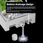 Small Shrimp Tank, 0.42 Gal Mini Fish Tank, Smart Automatic Heating, Easy Water Change Valve, and Energy-Efficient LED Lighting - Perfect for Office, Home, and Bedrooms, Single Betta Fish Only