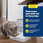 PetSafe Analog 2 Meal Programmable Pet Feeder, Automatic Dog and Cat Feeder - Dry or Semi-Moist Pet Food Dispenser, Slow Feed Portion Control (3 Cup/16 Ounce Total Capacity), Tamper-Resistant Design