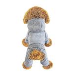 Dog Hoodie, Pet Jumpsuit Fleece Sweatshirt with Buttons, Dog Clothes, Dog Cold Weather Coats, Dog Pajamas, Winter Warm Cotton Puppy Hoodie 4 Legs Dog Clothes for Small Medium Large Dogs Cats Boy Girl