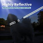 IVY&LANE Reflective Dog Collar and Leash Set,Adjustable Neoprene Padded Dog Collars for Puppy, Breathable Nylon Pet Collar for Small Medium Large Dogs (Small,Blue)