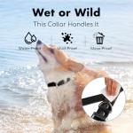 XCPP 4.2FT Dog Collar and Leash Set, PVC Waterproof Adjustable Odor Proof Pet Collars Leashes, Easy to Clean, Surface 3D Cube Effect, Dog Leash for Small Dogs, Black