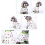 Scheppend 2-Pack Pet Clothes Puppy Cute Pajamas Dogs Cotton Rompers Cats Jumpsuits Cosy Apparel Dog Shirt Small Canine Costumes, Duck & Fish XS