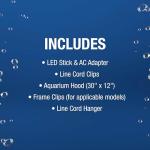 Tetra LED Hood 30 Inches By 12 Inches, Low-Profile Aquarium Hood with Hidden Lighting