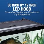 Tetra LED Hood 30 Inches By 12 Inches, Low-Profile Aquarium Hood with Hidden Lighting