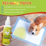 Clawzbey Dog Potty Training Spray Set, No-Go Spray & Here Potty Training Spray, Puppy Essentials, Stops Urination & Marking, Indoor and Outdoor Use (1.7 fl oz, 2 Pack)