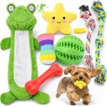 LOYEE 8 Pack Puppy Toys for Small Dogs, Luxury Dog Chew Toys with Squeaky Plush Toys, Rope Toys and Ball, Teething Toys for Puppy Supplies
