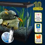 Tetra Aquarium, 10 Gallon, Complete Tropical Fish Tank Kit with LED Lighting for Freshwater Fish