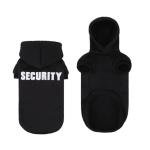 BINGPET Security Dog Hoodies Dachshund Sweater Cold Weather Dog Coats Soft Brushed Fleece Pet Clothes Hooded Sweatshirt for Dog Cat