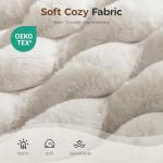 Orthopedic Dog Bed for Extra Large Dog, Waterproof Pet Bed for Crate,Non-Slip Bottom and Egg-Crate Foam with Removable Washable Cover Crate Bed,Cream,41"x27"x4"