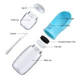 Cibaabo Dog Water Bottle with Food Container, Travel Puppy Water Bowl, Portable Pet Dispenser, Dog Stuff Accessories Items, Puppy Essentials Necessities for Yorkie Chihuahua Cat Walking and Hiking