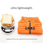 Gooby Puffer Vest Dog Jacket - Purple, X-Small - Ultra Thin Windbreaker with Dual D Ring Leash - Water Resistant Small Dog Sweater Coat