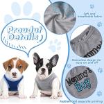 Sadnyy 6 Pack Winter Dog Shirt Boy Pet Clothes Doggy Tee Tank Top Kitten Shirts with Letters for Small Medium Dogs Cats Soft Cozy Chihuahua Vest Apparel for Dog Cat Puppy(Small)