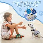 Sadnyy 6 Pack Winter Dog Shirt Boy Pet Clothes Doggy Tee Tank Top Kitten Shirts with Letters for Small Medium Dogs Cats Soft Cozy Chihuahua Vest Apparel for Dog Cat Puppy(Small)