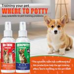 Dog Potty Training Spray for Dogs & Puppies, No-Go Spray & Here Potty Training Spray, Puppy Potty Training Aid for Housebreaking, Safe Gentle Formula, Natural Indoor & Outdoor Use, 3.4Floz 2Pcs