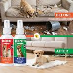 Dog Potty Training Spray for Dogs & Puppies, No-Go Spray & Here Potty Training Spray, Puppy Potty Training Aid for Housebreaking, Safe Gentle Formula, Natural Indoor & Outdoor Use, 3.4Floz 2Pcs