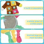 LECHONG 5Pcs Squeaky Dog Toys, Large Crinkle Dog Toys for Large Medium and Small Dogs, Puppy Toys to Keep Them Busy Great Value Dog Toy Bundle