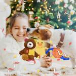 LECHONG 5Pcs Squeaky Dog Toys, Large Crinkle Dog Toys for Large Medium and Small Dogs, Puppy Toys to Keep Them Busy Great Value Dog Toy Bundle