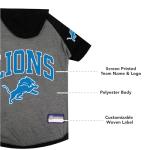 Pets First NFL Detroit Lions Hoodie for Dogs & Cats. | NFL Football Licensed Dog Hoody Tee Shirt, Medium| Sports Hoody T-Shirt for Pets | Licensed Sporty Dog Shirt