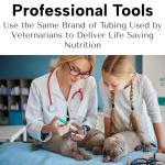 LBH Market Professional Puppy & Kitten Tube Feeding Kit – 5 French 18” Red Rubber Feeding Tube + 12 mL Syringe – Emergency Neonatal Feeding Support for Fading Puppies – Whelping & Weak Kitten Supplies