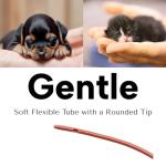 LBH Market Professional Puppy & Kitten Tube Feeding Kit – 5 French 18” Red Rubber Feeding Tube + 12 mL Syringe – Emergency Neonatal Feeding Support for Fading Puppies – Whelping & Weak Kitten Supplies