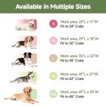 WAYIMPRESS Dog Crate Pad, Double-Sided Waterproof Crate Mat Bed, Outdoor Kennel Mat Pet Sleeping for Medium Large Dogs, Waterproof, Wipeable, Anti-Slip, Kennel Pads 35 x 22 Inch, Dark Gray