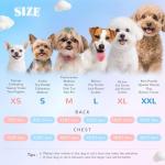 2 Pack Dog Cat Dresses for Small Dogs Girl Cute Heart & Floral Print Ruffle Sleeve Hem Breathable Stretchy Pet Puppy Cat Summer Clothes Outfits for Chihuahua Yorkie Teacup Extra Small Tiny Dogs