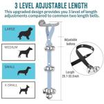 BLUETREE Dog Doorbells Premium Quality Training Potty Great Dog Bells Adjustable Door Bell Dog Bells for Potty Training Your Puppy The Easy Way - 7 Extra Large Loud 1.4 DoorBells