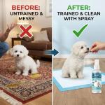 LumaraTech Dog Potty Training Spray, Fragrance-Free & Alcohol-Free Puppy Toilet Training Aid, Indoor Outdoor Pet Potty Attractant for All Breeds & Ages