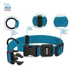 Best Pet Supplies Voyager Reflective Dog Leash or Collar with Neoprene Handle, for Small, Medium, and Large Breed Puppies, Cute and Heavy Duty for Walking, Running and Training - Turquoise, S