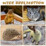 Tuanse 4 Pack Ultra Soft Dog Cat Bed Mat Small Animal Guinea Pig Bed with Cute Print Reversible Fleece Dog Crate Kennel Pad Cozy Washable Thickened Hamster Pet Beds Mat(13 x 10 Inches,Light Gray)