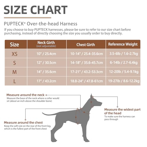 PUPTECK Soft Mesh Dog Harness & Leash Set