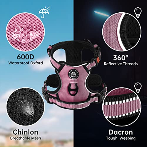 NESTROAD Reflective No-Pull Dog Harness & Leash