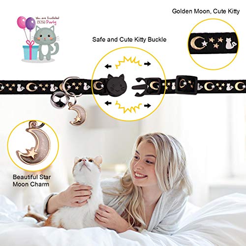 Cute Adjustable Glow-in-the-Dark Cat Collars (2PCS)