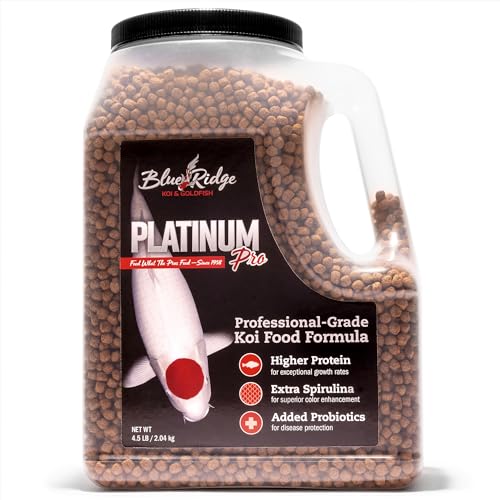 Premium Koi and Goldfish Food - 4.5lb Pellets