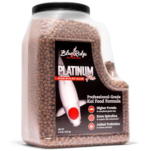 Premium Koi and Goldfish Food - 4.5lb Pellets