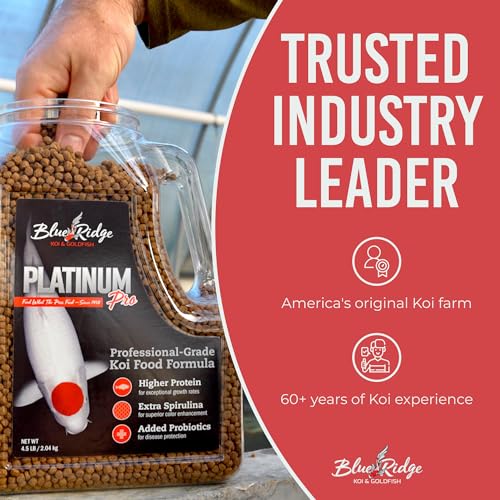 Premium Koi and Goldfish Food - 4.5lb Pellets