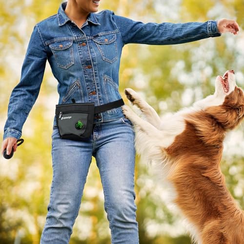 Gobeigo Dog Treat Pouch with Clicker and Dispenser