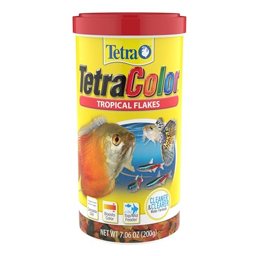TetraColor Tropical Fish Food Flakes, 7.06 oz