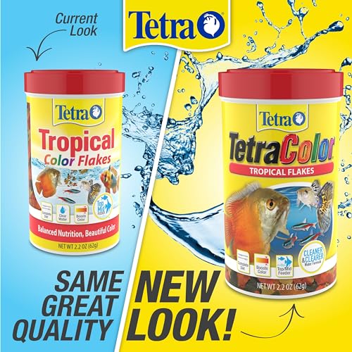 TetraColor Tropical Fish Food Flakes, 7.06 oz