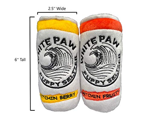 Neuter Light Plush Squeaky Dog Toys – Two Pack