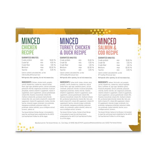 Grain-Free Minced Cat Food Variety Pack