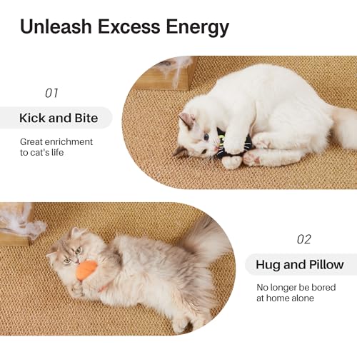 Interactive Glow-in-the-Dark Catnip Kicker Toys