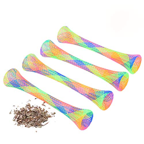 Colorful 30-Pack Catnip Spring Tube Toys