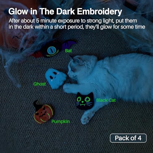 Interactive Glow-in-the-Dark Catnip Kicker Toys