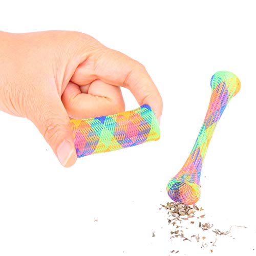 Colorful 30-Pack Catnip Spring Tube Toys