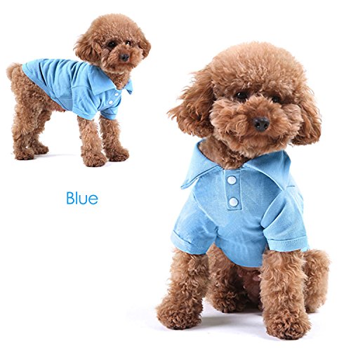 4-Pack Breathable Dog T-Shirts for Small Pets