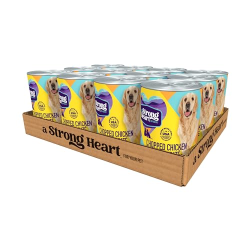 Strong Heart Chopped Chicken Wet Dog Food - 12 Cans